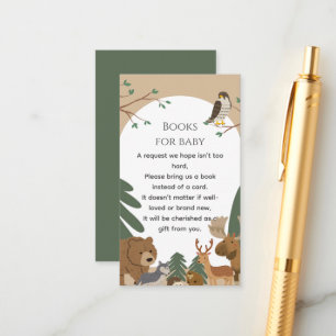 Tarjeta De Recepción Ducha de Bebé Bohemio Moderno Bosque Animales del