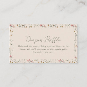 Tarjeta De Recepción Ducha de bebé boho pradera de flores silvestres so