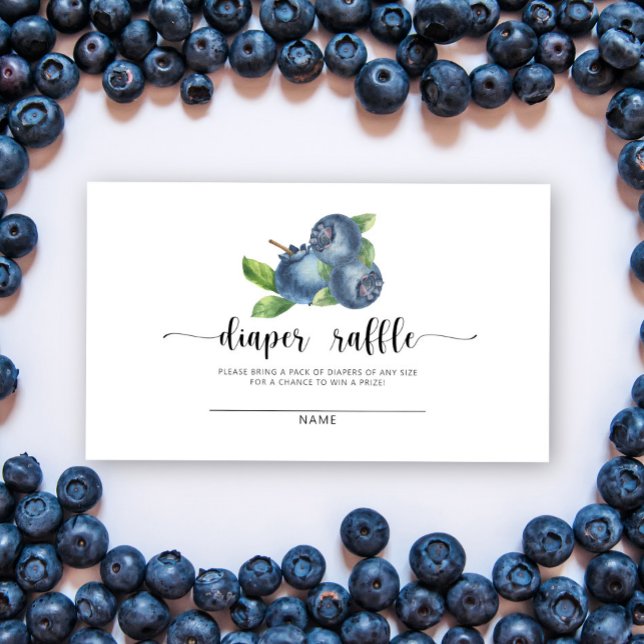 Tarjeta De Recepción Ducha de bebé con agua para pañales de arándano (Subido por el creador)