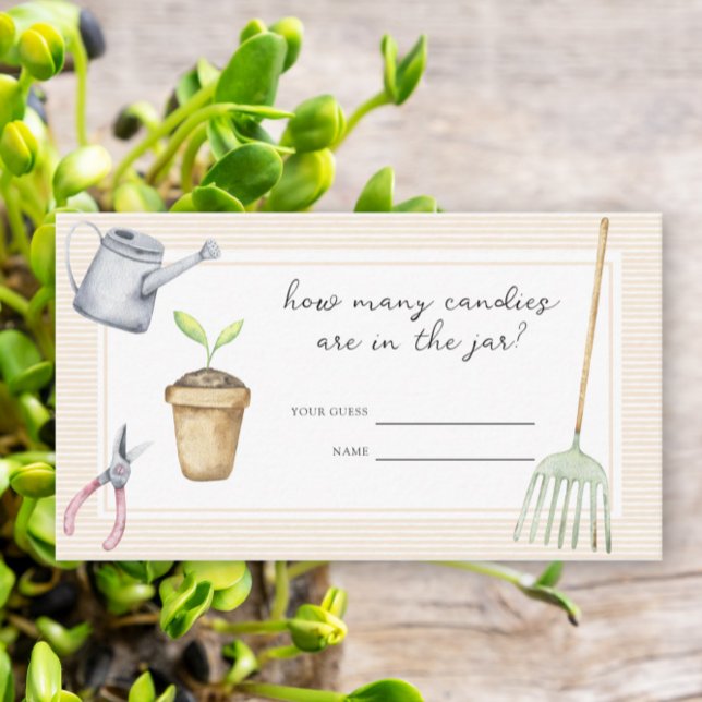 Tarjeta De Recepción Ducha de bebé de brote - adivinen cuántos caramelo (Subido por el creador)