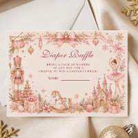 Ducha de bebé de cascanueces rosa sorteo de pañale