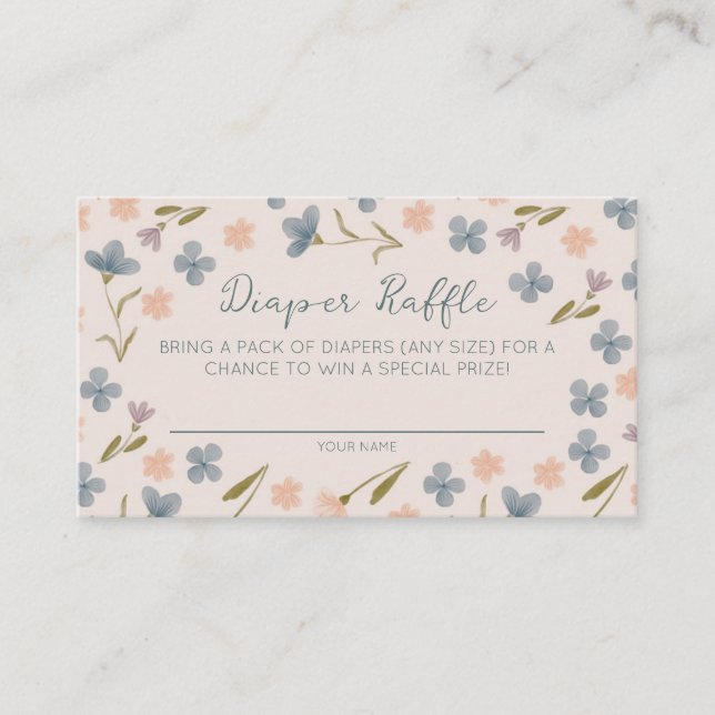 Tarjeta De Recepción Ducha de bebé de flores en flor (Anverso)