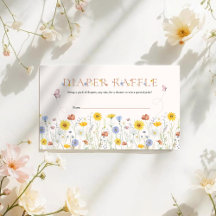 Ducha de bebé de flores silvestres coloridas Rifa