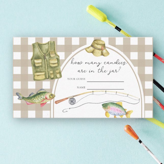 Tarjeta De Recepción Ducha de bebé de pescadores - adivinen cuántos car (Subido por el creador)