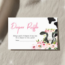 Ducha de bebé Floral Holy Cow Sorteo de pañales