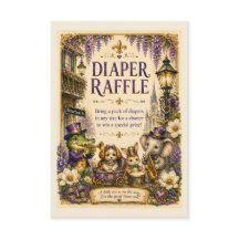 Ducha de Bebé Mardi Gras de Nueva Orleans Sorteo d