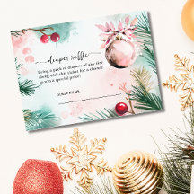 Ducha de bebé niña de Navidad de invierno Sorteo d