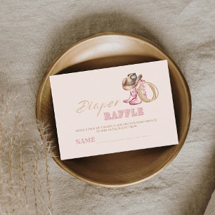 Tarjeta De Recepción ducha de bebé niña vaquera del oeste salvaje
