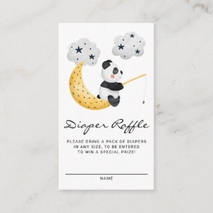 Tarjeta De Recepción Ducha de Bebé Panda de Acuarela Juego de Rifas de