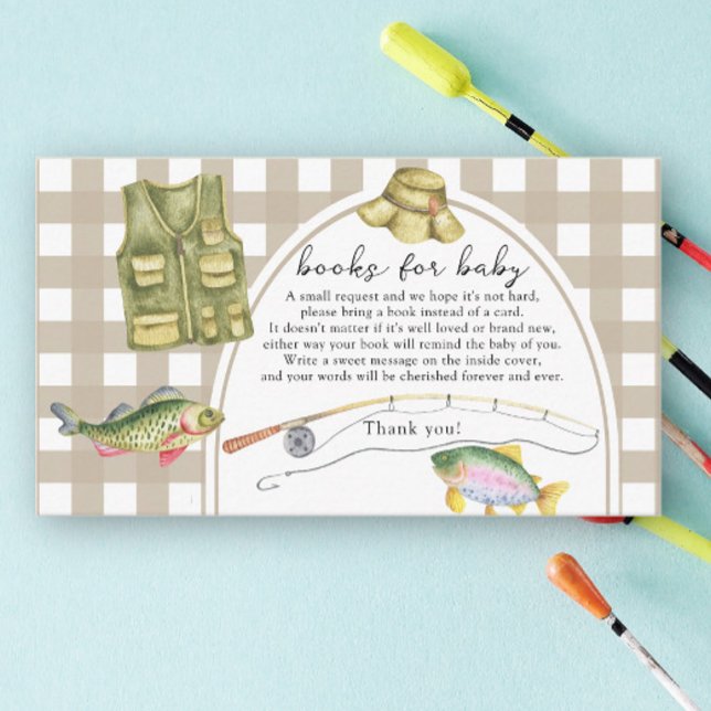 Tarjeta De Recepción Ducha de bebé para pescadores - libros para boleto (Subido por el creador)