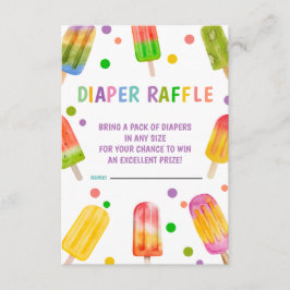 Tarjeta De Recepción Ducha de bebé Popsicle Hielo Crema fiesta de veran