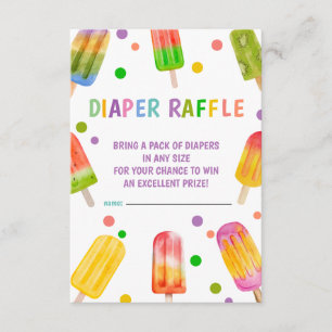 Tarjeta De Recepción Ducha de bebé Popsicle Hielo Crema fiesta de veran