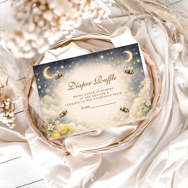 Tarjeta De Recepción Ducha de Bebé Rifa de Pañales Miel Celestial (Subido por el creador)