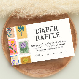Tarjeta De Recepción Ducha de Bebé Rifa de Pañales Nuevo Capítulo