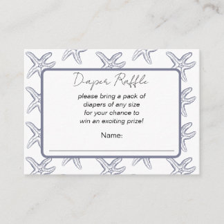 Tarjeta De Recepción Ducha de Bebé Sea You Soon Rifa de Pañales