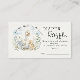 Tarjeta De Recepción Ducha de Bebé: Un pequeño ganso tonto anda suelto