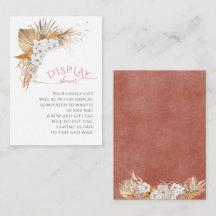 Ducha de exhibición de acuarela floral boho chic