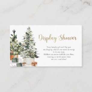 Tarjeta De Recepción Ducha de exhibición de árbol de Navidad y regalos