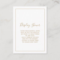 Ducha de exhibición de oro minimalista