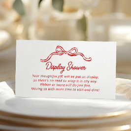 Tarjeta De Recepción Ducha de exhibición italiana That's Amore Coquette