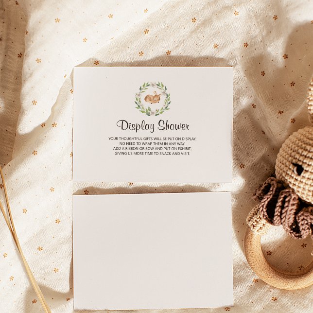 Tarjeta De Recepción Ducha de exposición de niños de venados con sueño  (Subido por el creador)