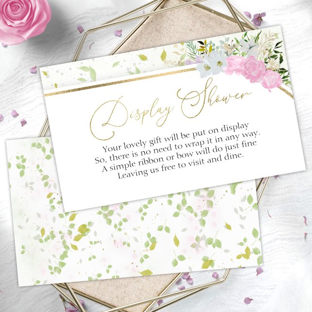 Tarjeta De Recepción Ducha de flores silvestres con ducha de novia (Subido por el creador)