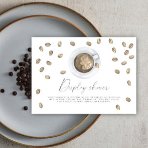 Tarjeta De Recepción Ducha de novia Amor está preparando la exhibición 