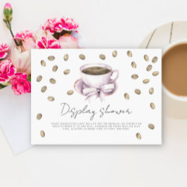 Tarjeta De Recepción Ducha de novia Amor está preparando la exhibición 