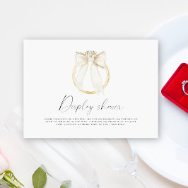 Tarjeta De Recepción Ducha de novia con arco iris