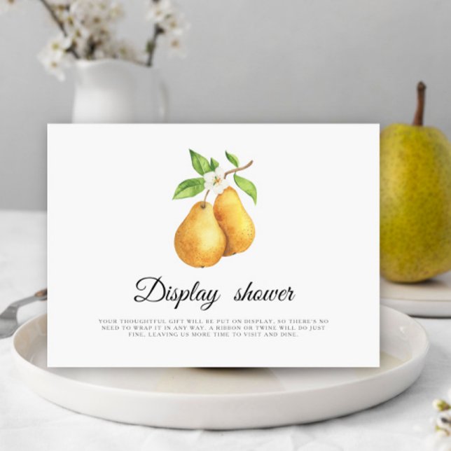 Tarjeta De Recepción Ducha de novia con peras acuáticas (Subido por el creador)