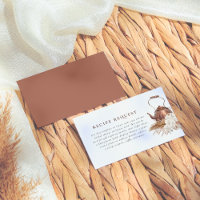 Ducha de novia editable Boho Pampas Terracotta