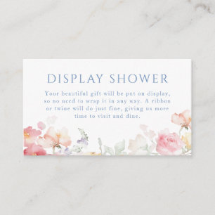 Tarjeta De Recepción Ducha de novias en la flor suave pastel