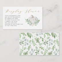 Ducha de pantalla Baby Shower de caída de calabaza