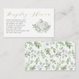 Tarjeta De Recepción Ducha de pantalla Baby Shower de caída de calabaza