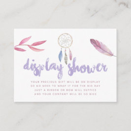 Tarjeta De Recepción Ducha de pantalla de Baby Shower tribal de color d