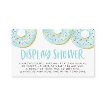 Ducha de pantalla de donuts azul de color de agua