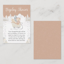 Tarjeta De Recepción Ducha de pantalla de esleigh para el oso de invier