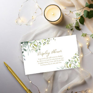 Tarjeta De Recepción Ducha de pantalla de verde