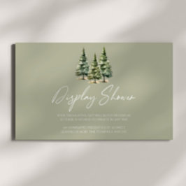 Tarjeta De Recepción Ducha de visualización Baby Shower de árbol de pin