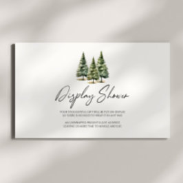 Tarjeta De Recepción Ducha de visualización Baby Shower de árbol de pin