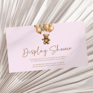 Tarjeta De Recepción Ducha de visualización Baby Shower de Brown Boho T