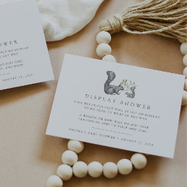 Tarjeta De Recepción Ducha de visualización Baby Shower de la ardilla d