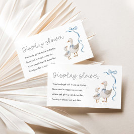 Tarjeta De Recepción Ducha de visualización Baby Shower silenciosa