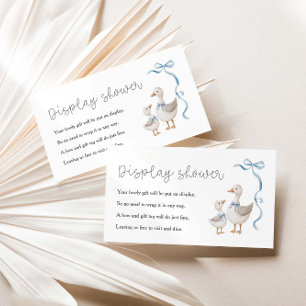 Tarjeta De Recepción Ducha de visualización Baby Shower silenciosa