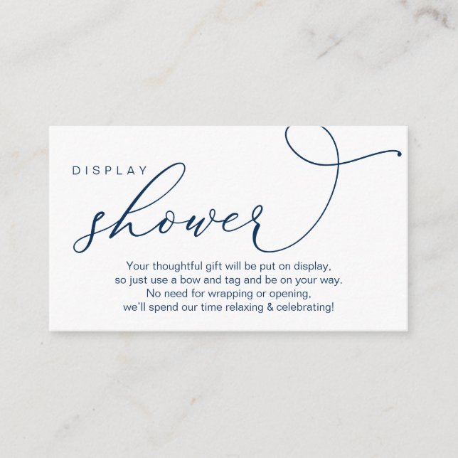 Tarjeta De Recepción Ducha de visualización boda, romántico moderno (Anverso)
