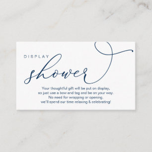 Tarjeta De Recepción Ducha de visualización boda, romántico moderno