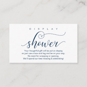 Tarjeta De Recepción Ducha de visualización boda, romántico moderno