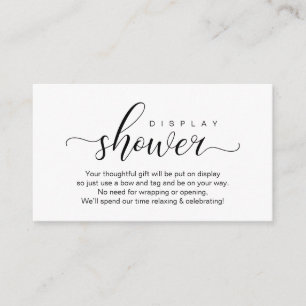 Tarjeta De Recepción Ducha de visualización boda, romántico moderno