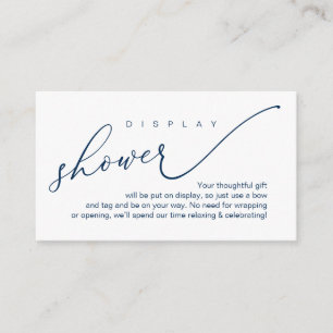 Tarjeta De Recepción Ducha de visualización boda, romántico moderno