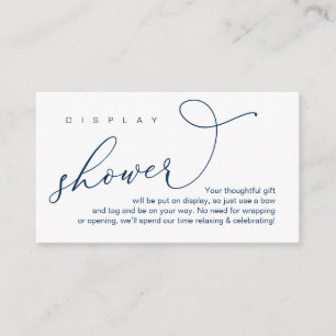 Tarjeta De Recepción Ducha de visualización boda, romántico moderno